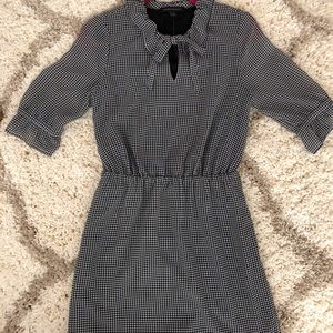 Banana Republic Checkered Bow Mini Dress